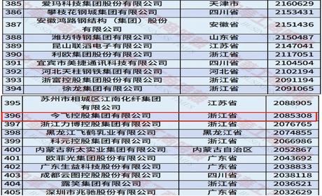 喜報(bào)丨今飛控股集團(tuán)有限公司榮登“2025中國(guó)制造業(yè)民營(yíng)企業(yè)500強(qiáng)”